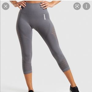 Gymshark Energy+ Seamless Cropped Leggings - Smokey Grey